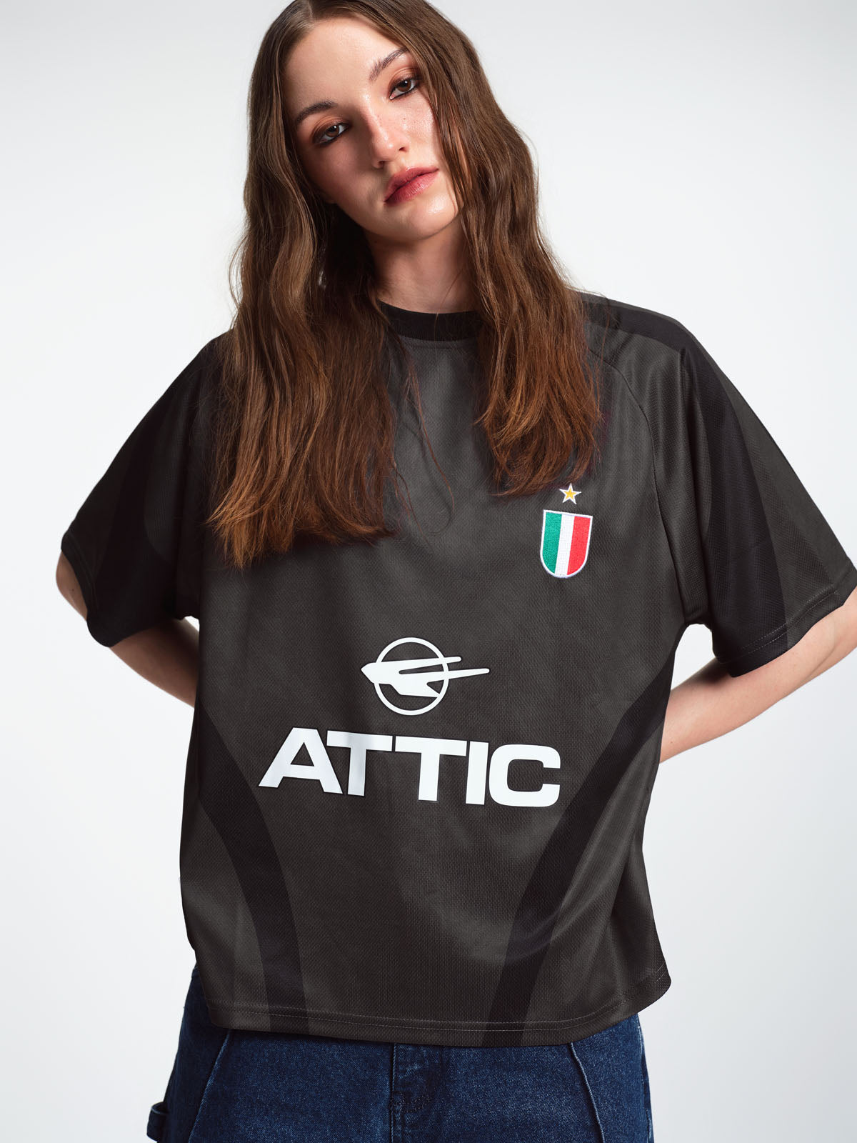 ATTIC FOOTBALL JERSEY (BLACK)